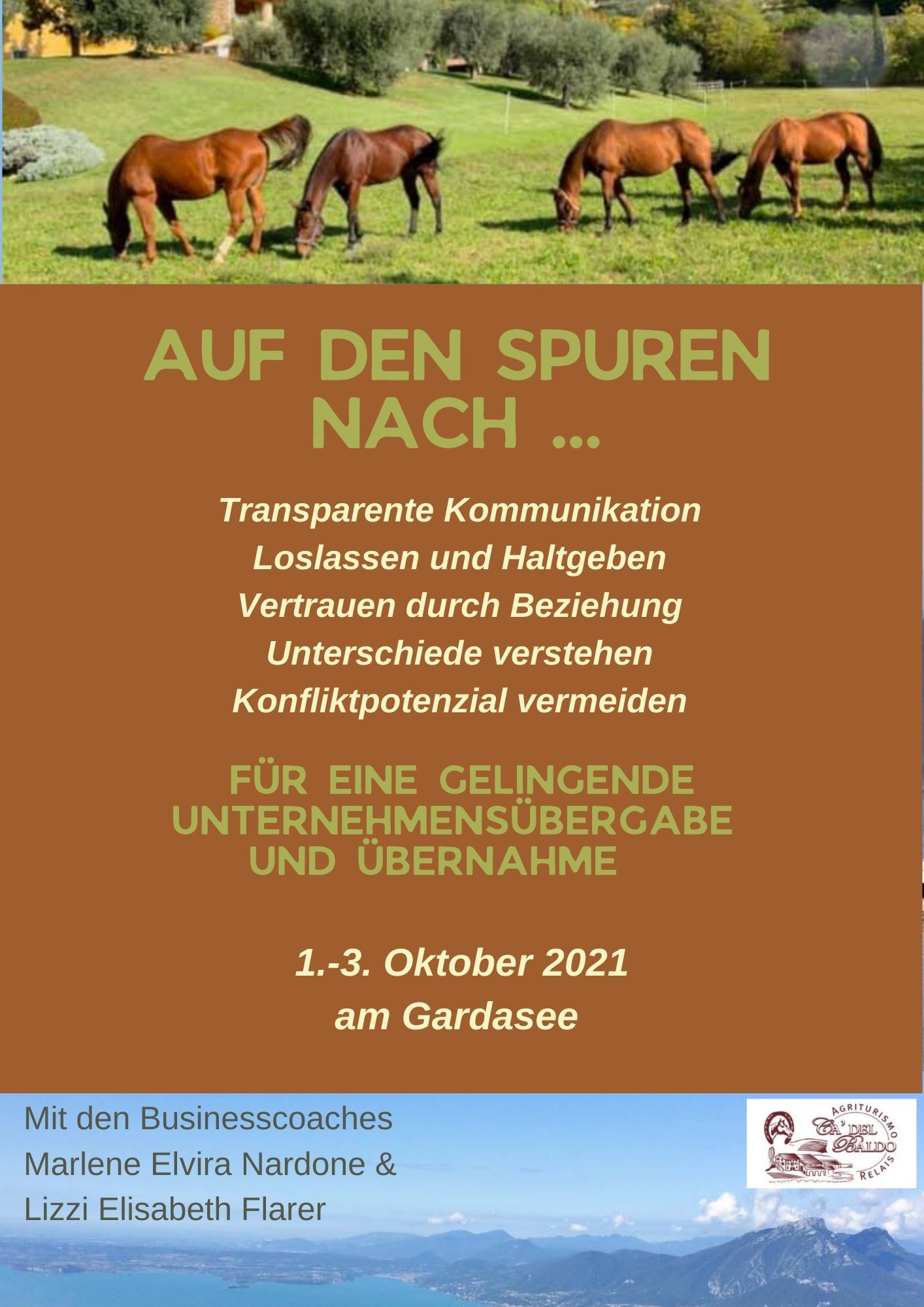 Auf den Spuren nach ... mit Marlene und Lizzi unternehmensnachfolge-gardasee-seminar-lizziflarer